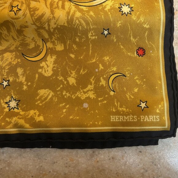 Hermes pocket square silk scarf handkerchief - Picture 4 of 4